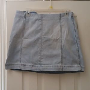 Wild Fable Light Denim Mini Skirt sz 12